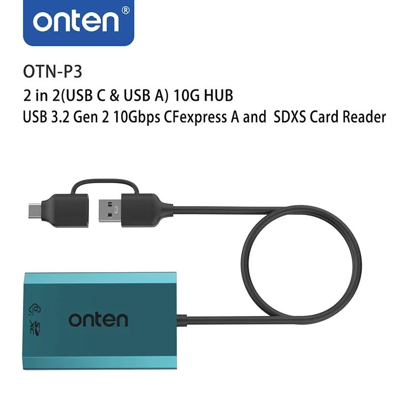 ONTEN OTN-P3 2 in 2(USB C  USB A) 10G , USB 3.2 Gen 2 10Gbps CFexpress A  SDXS ī 